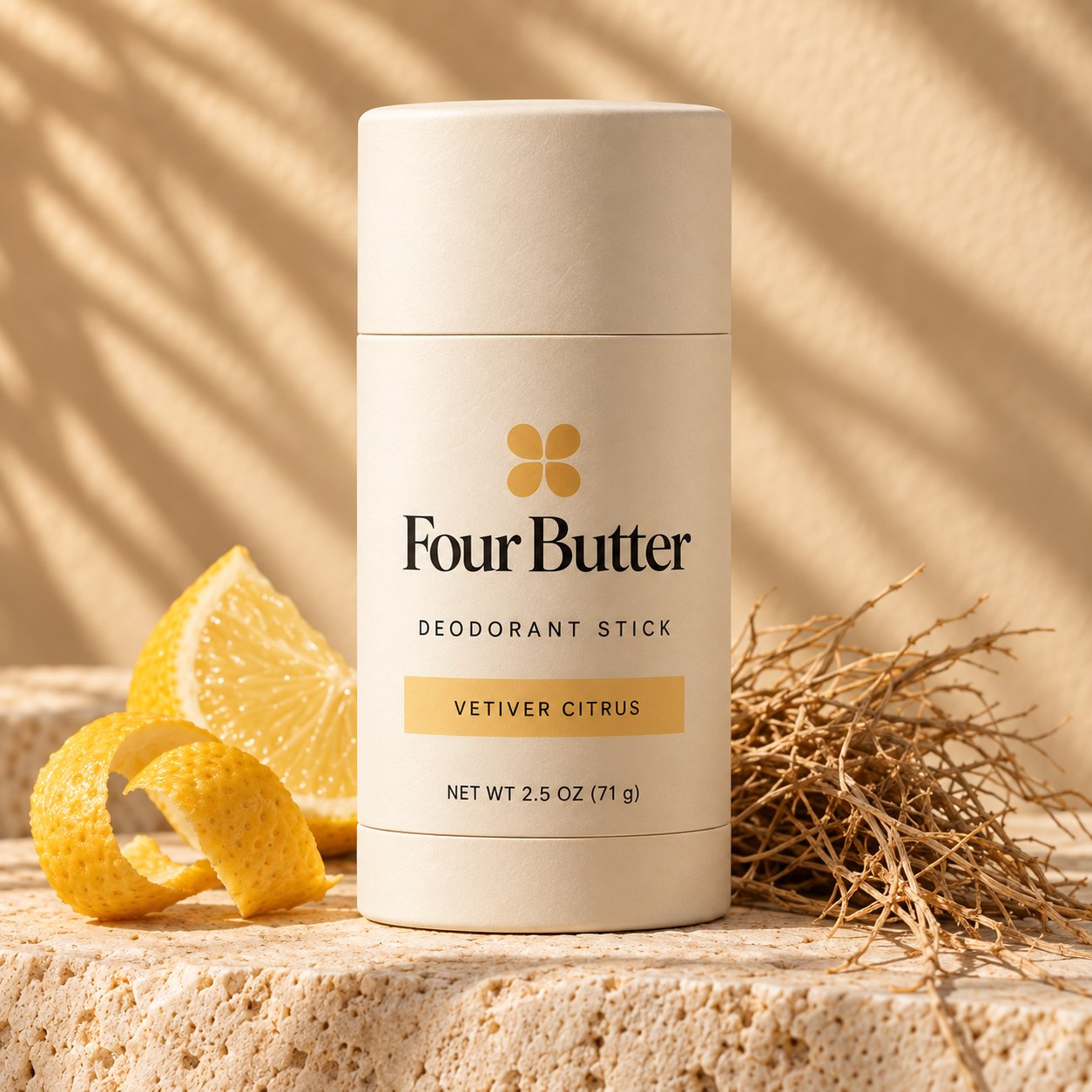 Vetiver Citrus paper deodorant stick